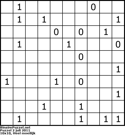 Binaire Puzzel