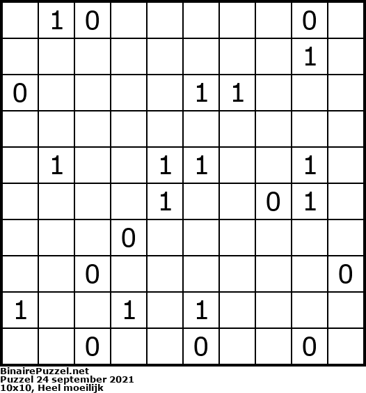 Binaire Puzzel