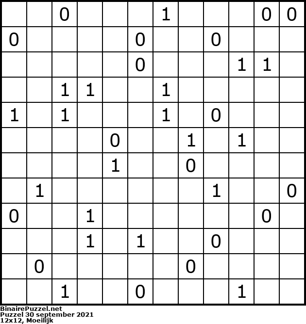 Binaire Puzzel