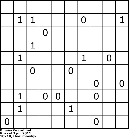 Binaire Puzzel