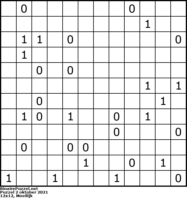 Binaire Puzzel