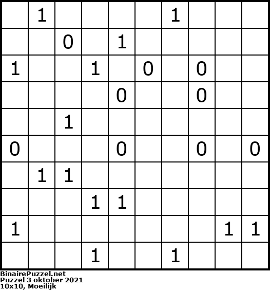 Binaire Puzzel