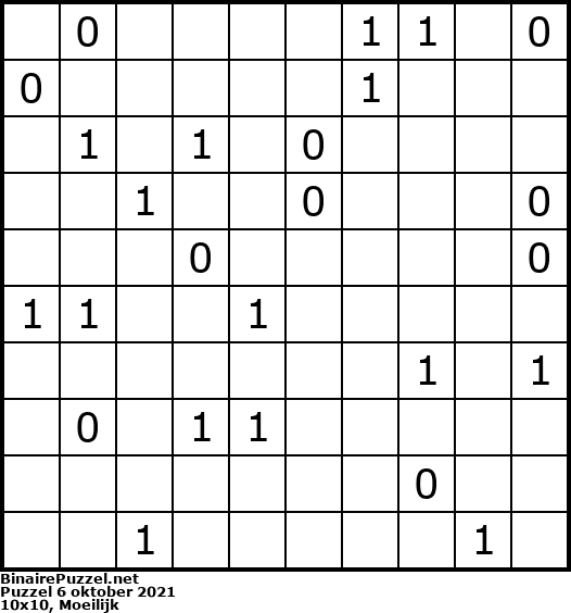 Binaire Puzzel