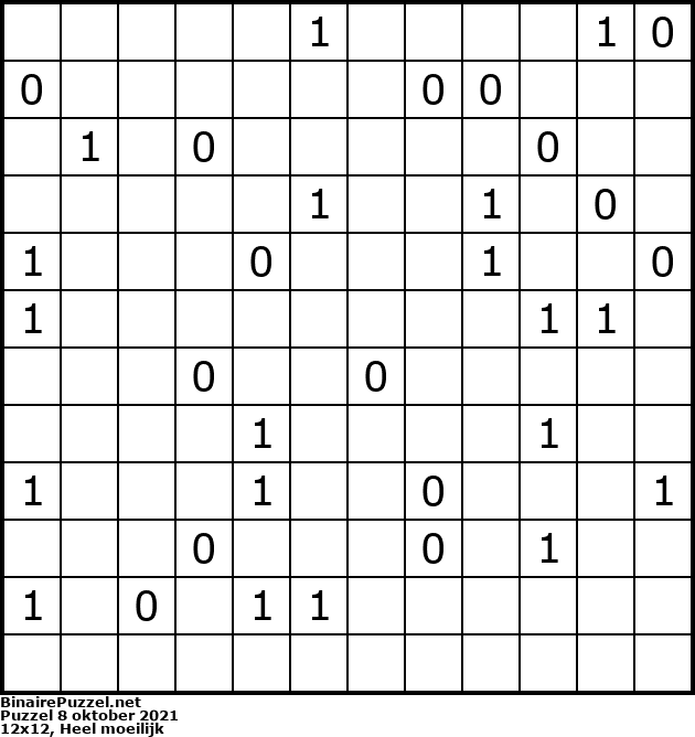 Binaire Puzzel