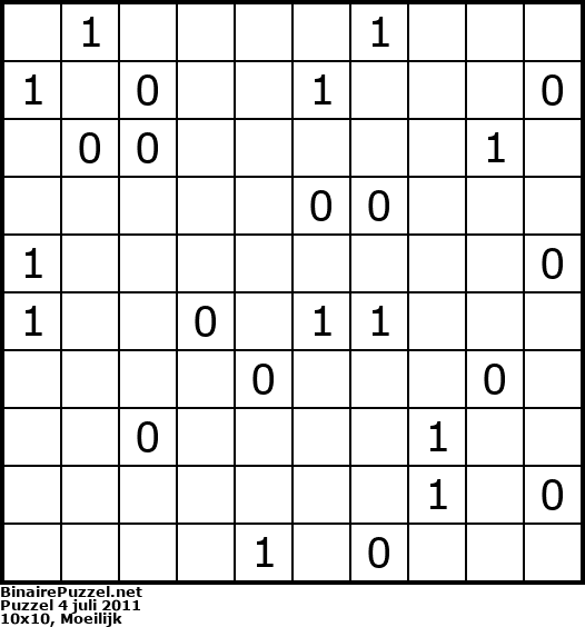 Binaire Puzzel