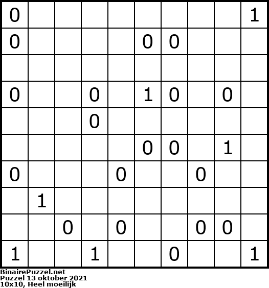 Binaire Puzzel