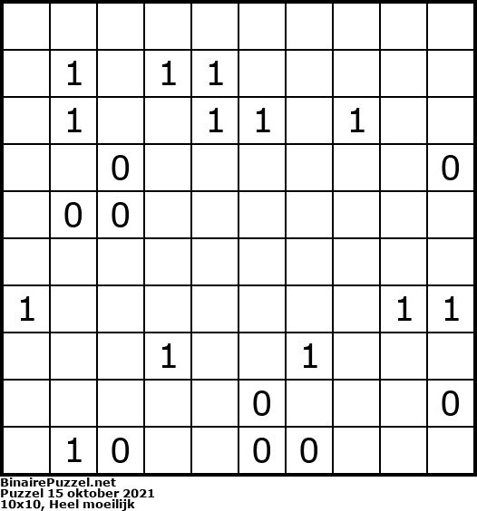 Binaire Puzzel