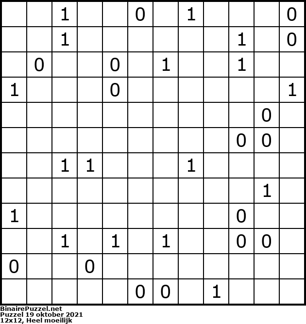 Binaire Puzzel