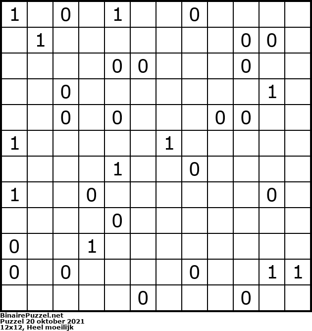 Binaire Puzzel