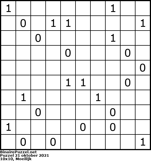 Binaire Puzzel