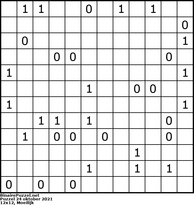 Binaire Puzzel