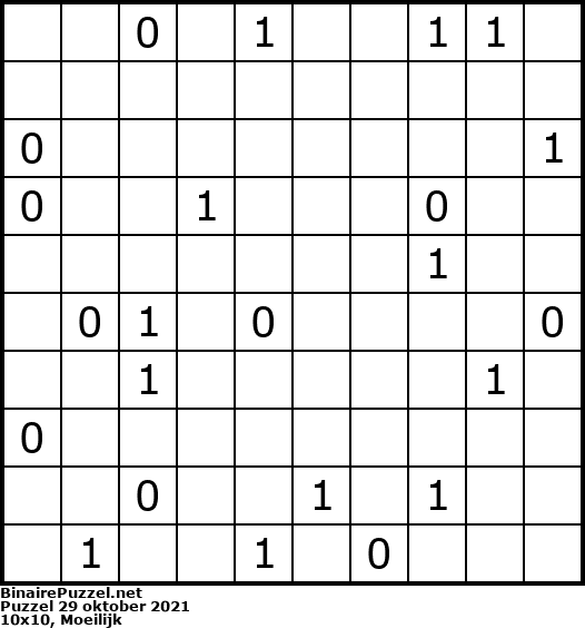 Binaire Puzzel