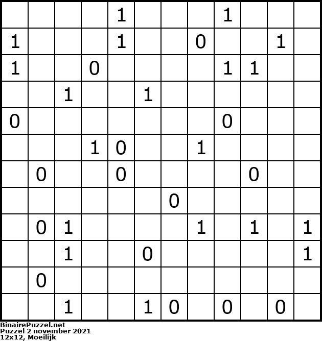Binaire Puzzel