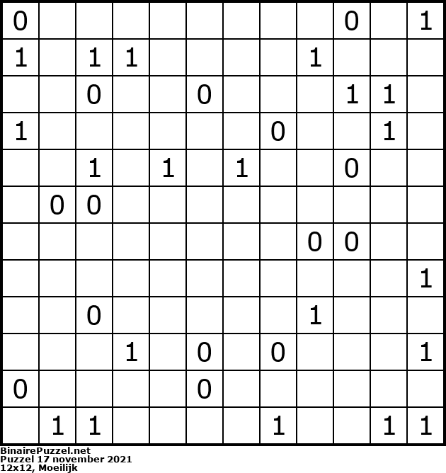 Binaire Puzzel