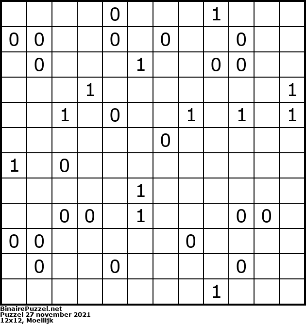 Binaire Puzzel