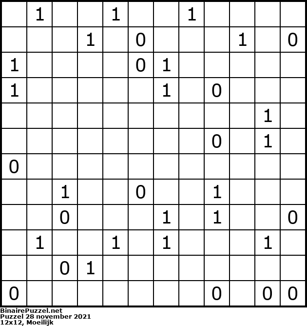 Binaire Puzzel