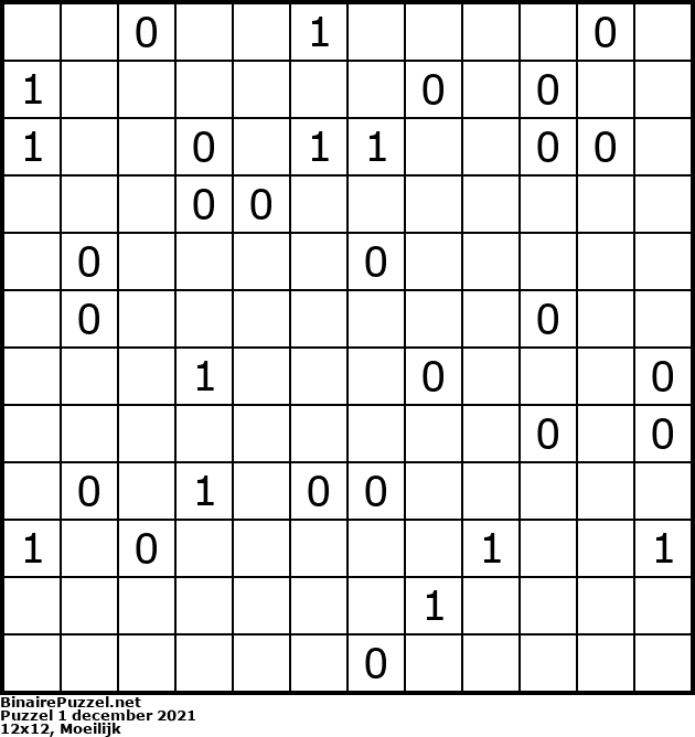 Binaire Puzzel