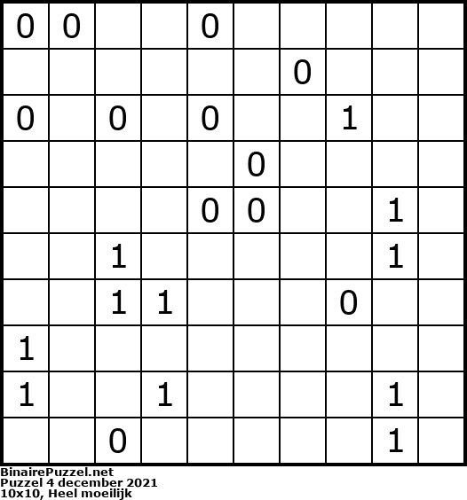 Binaire Puzzel