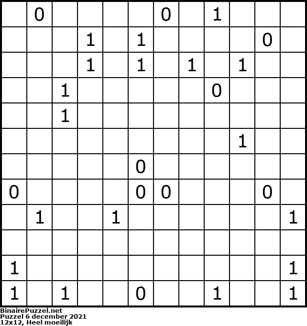 Binaire Puzzel