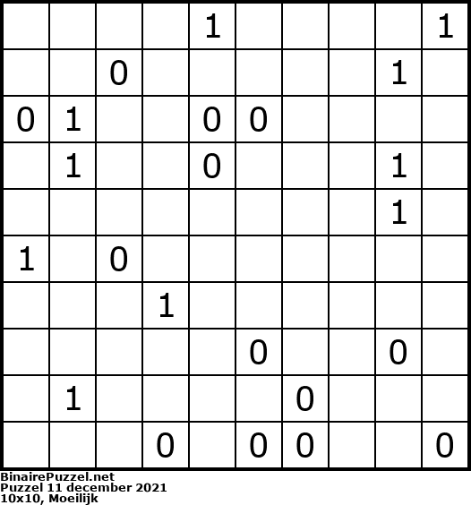 Binaire Puzzel