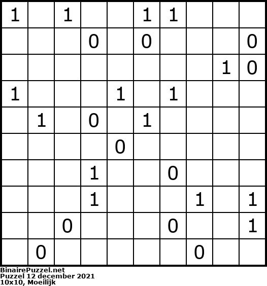 Binaire Puzzel