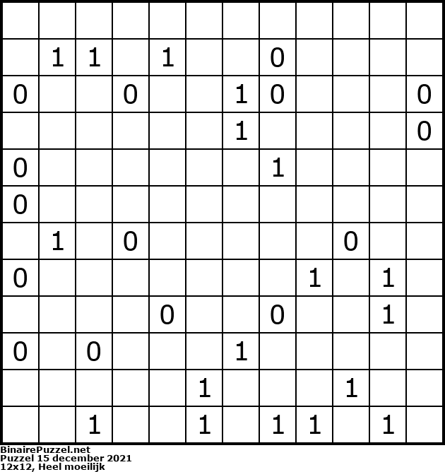 Binaire Puzzel