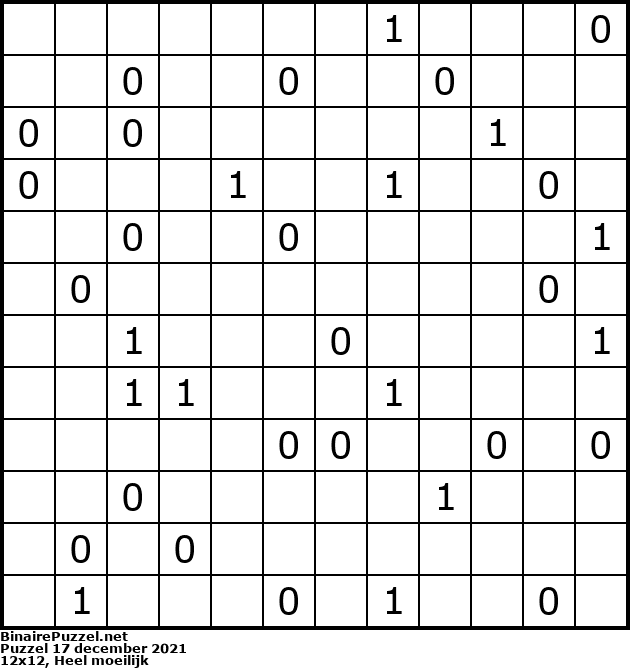 Binaire Puzzel