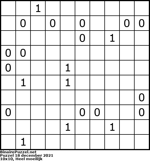 Binaire Puzzel