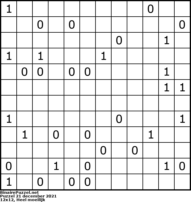 Binaire Puzzel