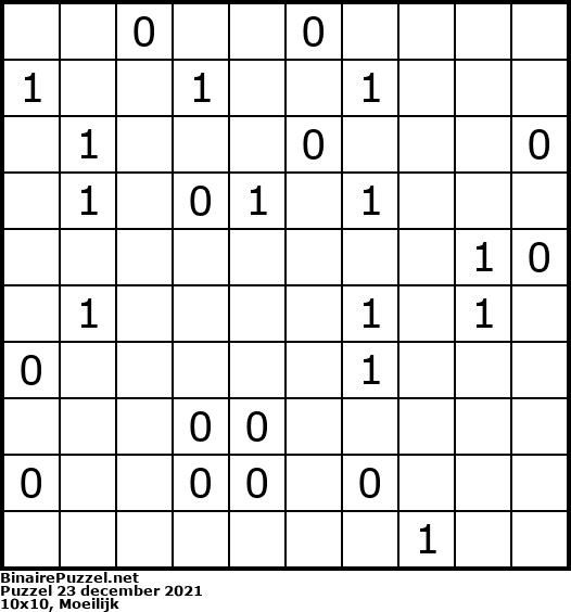 Binaire Puzzel