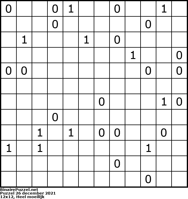 Binaire Puzzel