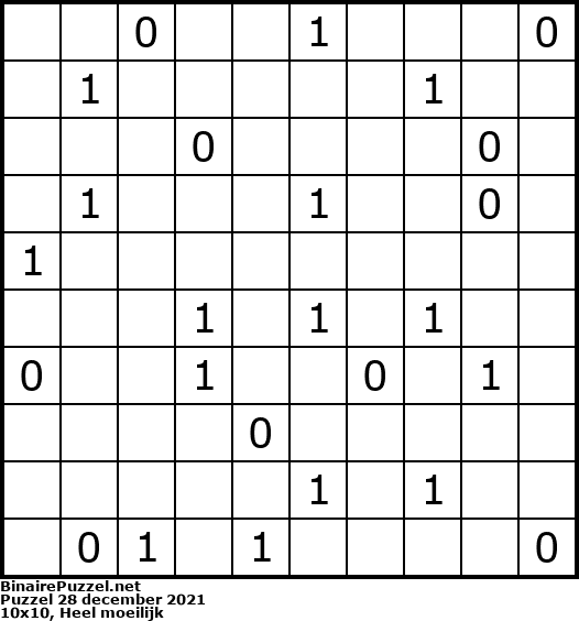 Binaire Puzzel
