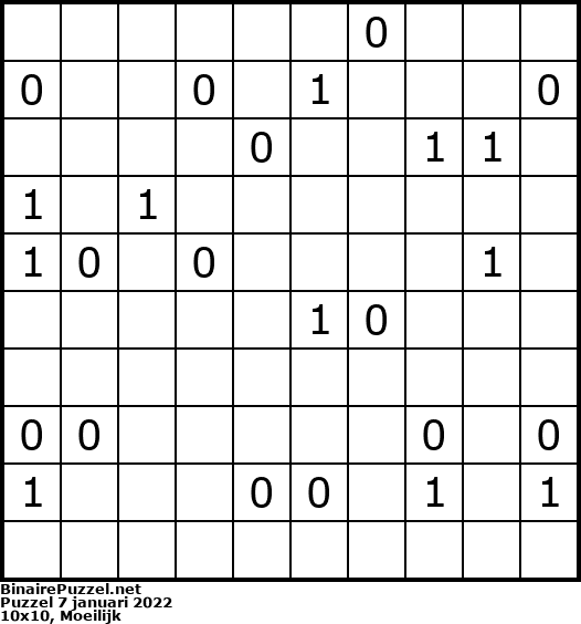 Binaire Puzzel
