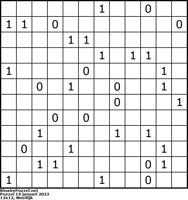 Binaire Puzzel