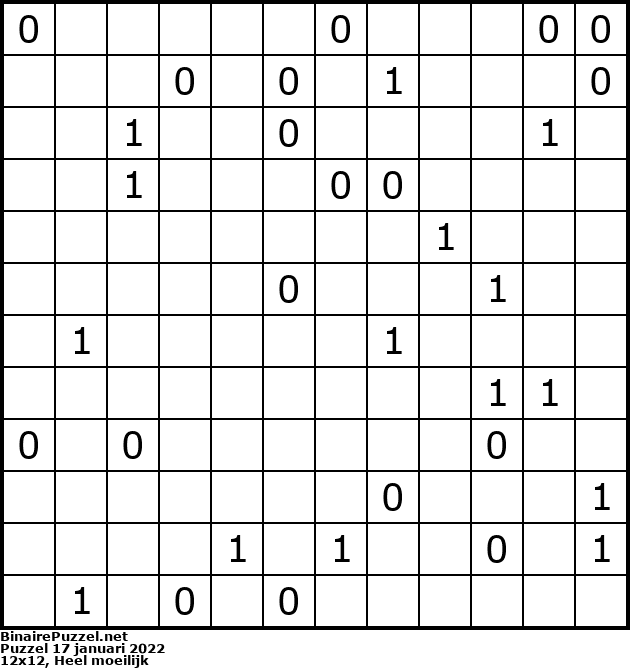 Binaire Puzzel