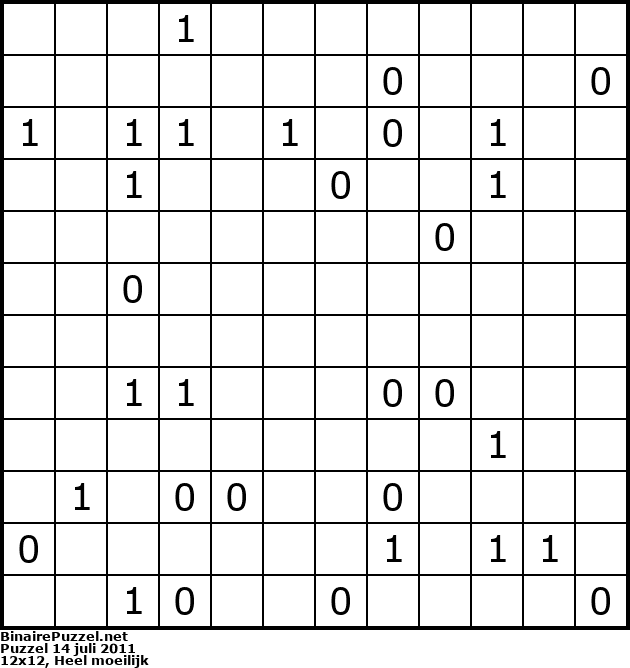 Binaire Puzzel