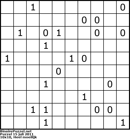 Binaire Puzzel