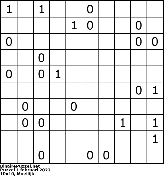 Binaire Puzzel