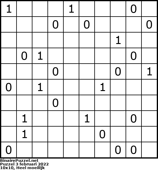 Binaire Puzzel