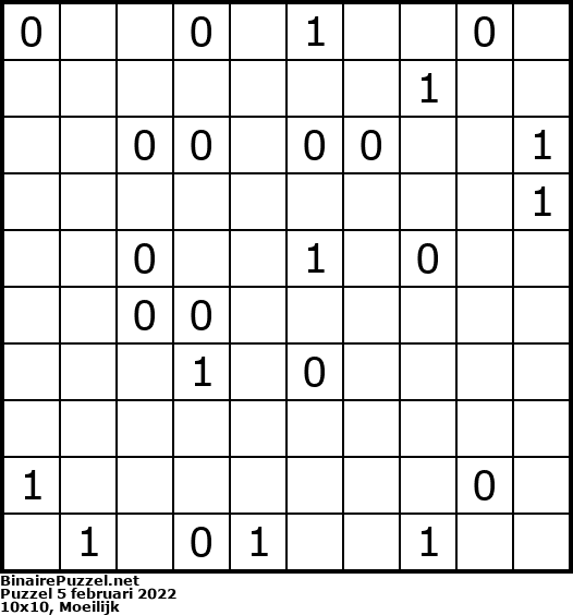 Binaire Puzzel