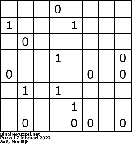 Binaire Puzzel