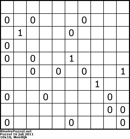 Binaire Puzzel