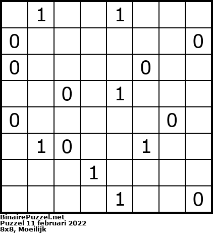 Binaire Puzzel