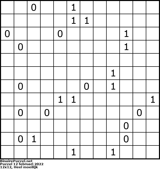 Binaire Puzzel