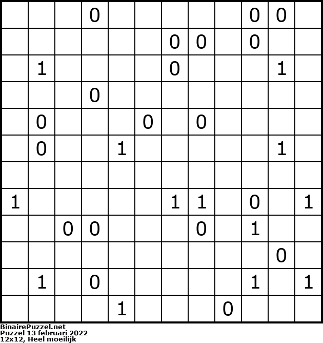 Binaire Puzzel