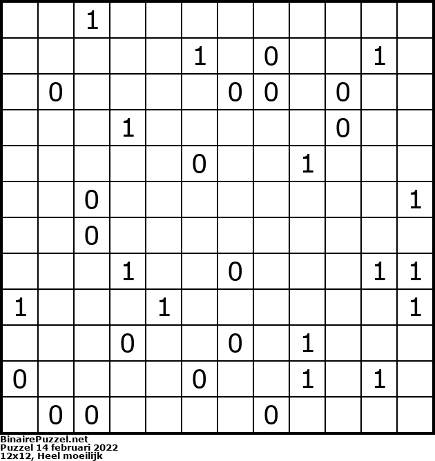 Binaire Puzzel