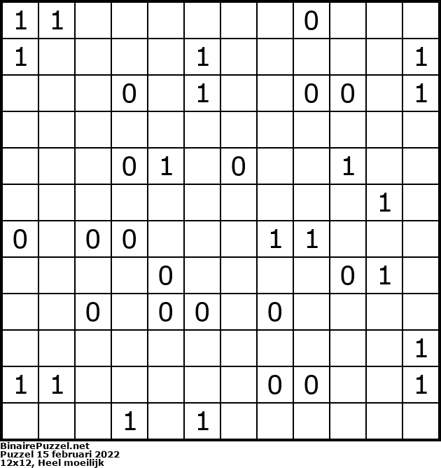 Binaire Puzzel