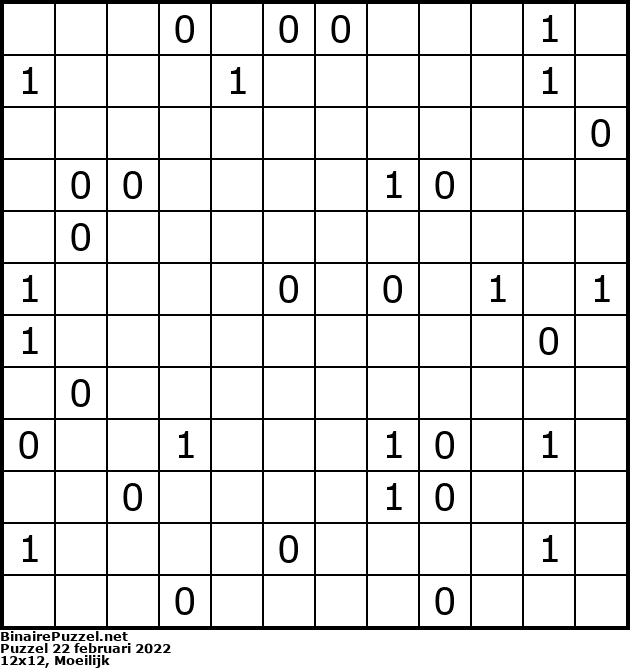 Binaire Puzzel