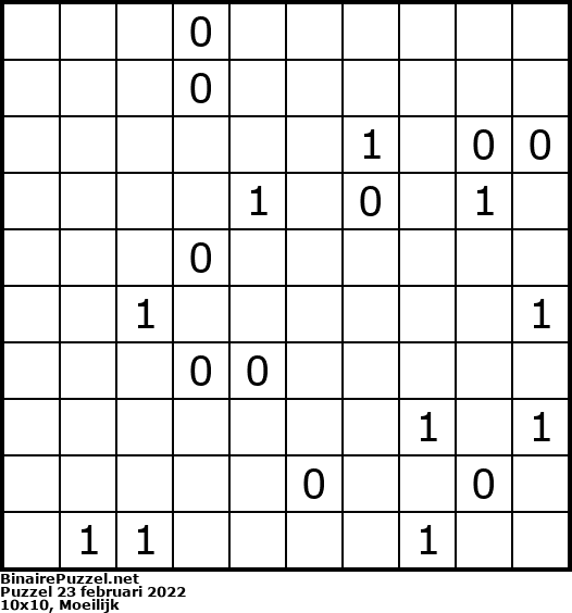 Binaire Puzzel