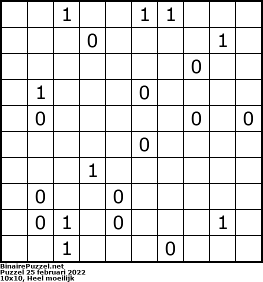 Binaire Puzzel